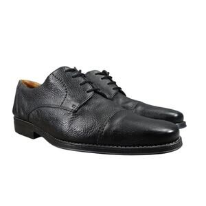 Sandro Moscoloni Shoes Mens 13 Oxford Gary Lace Up Derby Leather Black Classic